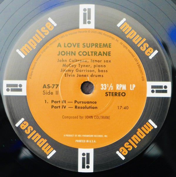 John Coltrane – A Love Supreme (LP Vinyl) Vinyl Record
