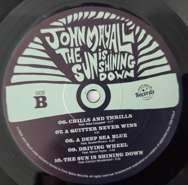 John Mayall – The Sun is Shining Down (LP Vinyl) Vinyl Record
