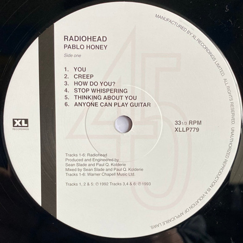 Radiohead – Pablo Honey (LP Vinyl) Vinyl Record
