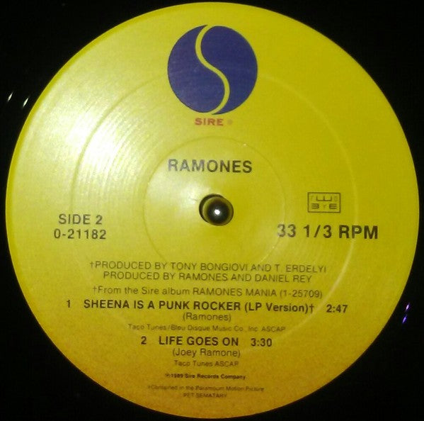 Ramones – Pet Sematary (12" Vinyl) Vinyl Record