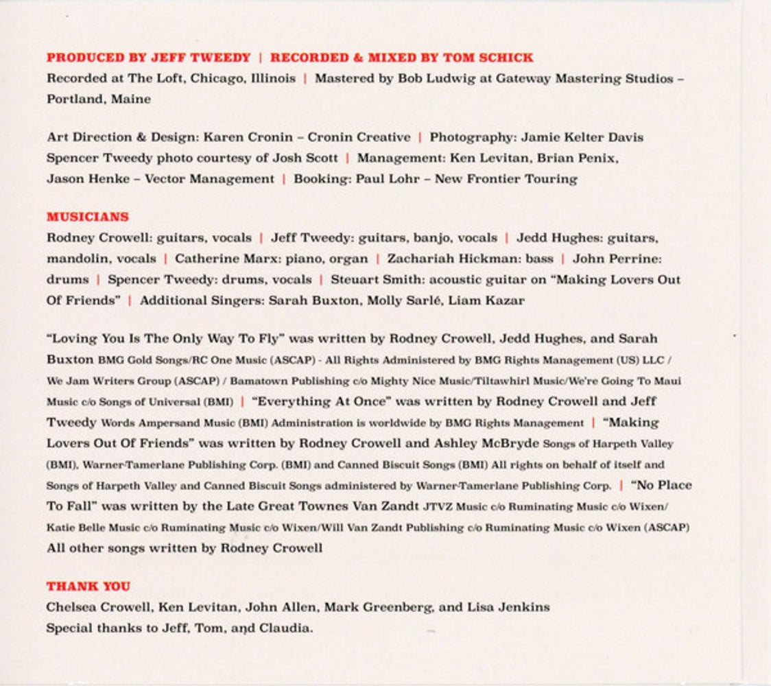 Rodney Crowell – The Chicago Sessions Music CD