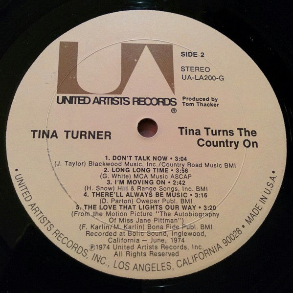 Tina Turner – Tina Turns The Country On! (LP Vinyl) Vinyl Record