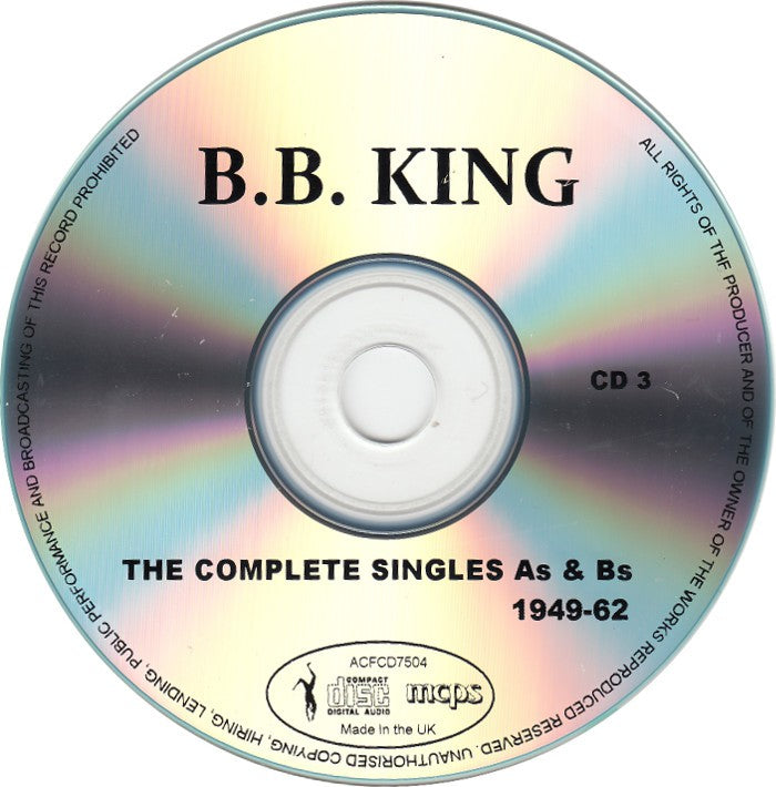 B.B. King – Complete Singles As & Bs 1949-62 (5-CD) Music CD
