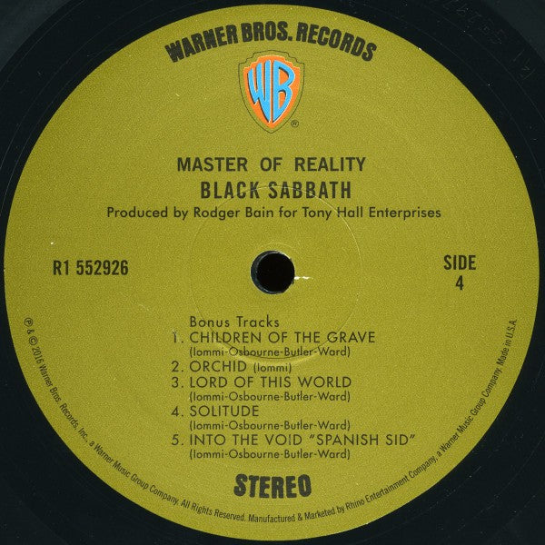 Black Sabbath – Master Of Reality: Deluxe Edition (2-LP Vinyl) Vinyl Record