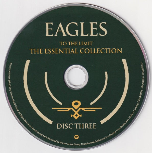 Eagles – To The Limit: ﻿The Essential Collection (3-CD) Music CD