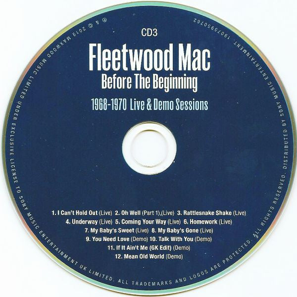 Fleetwood Mac – Before The Beginning: Live 1968-1970 (3-CD) Music CD