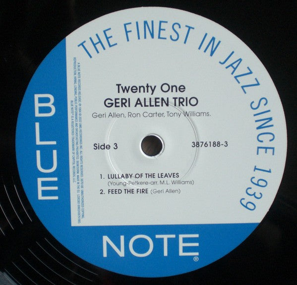 Geri Allen Trio – Twenty One (2-LP Vinyl) Vinyl Record