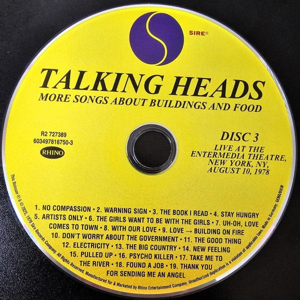 Talking Heads – More Songs About Buildings And Food (3-CD + Blu-ray) Music CD