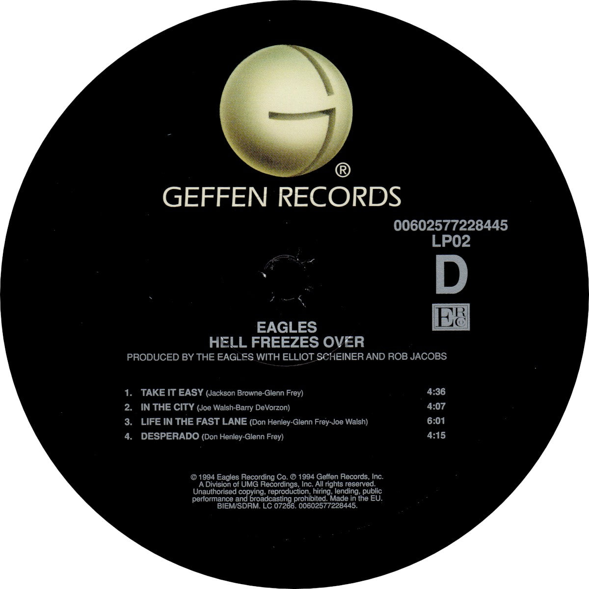 Eagles – Hell Freezes Over: Remastered (2-LP Vinyl) Vinyl Record