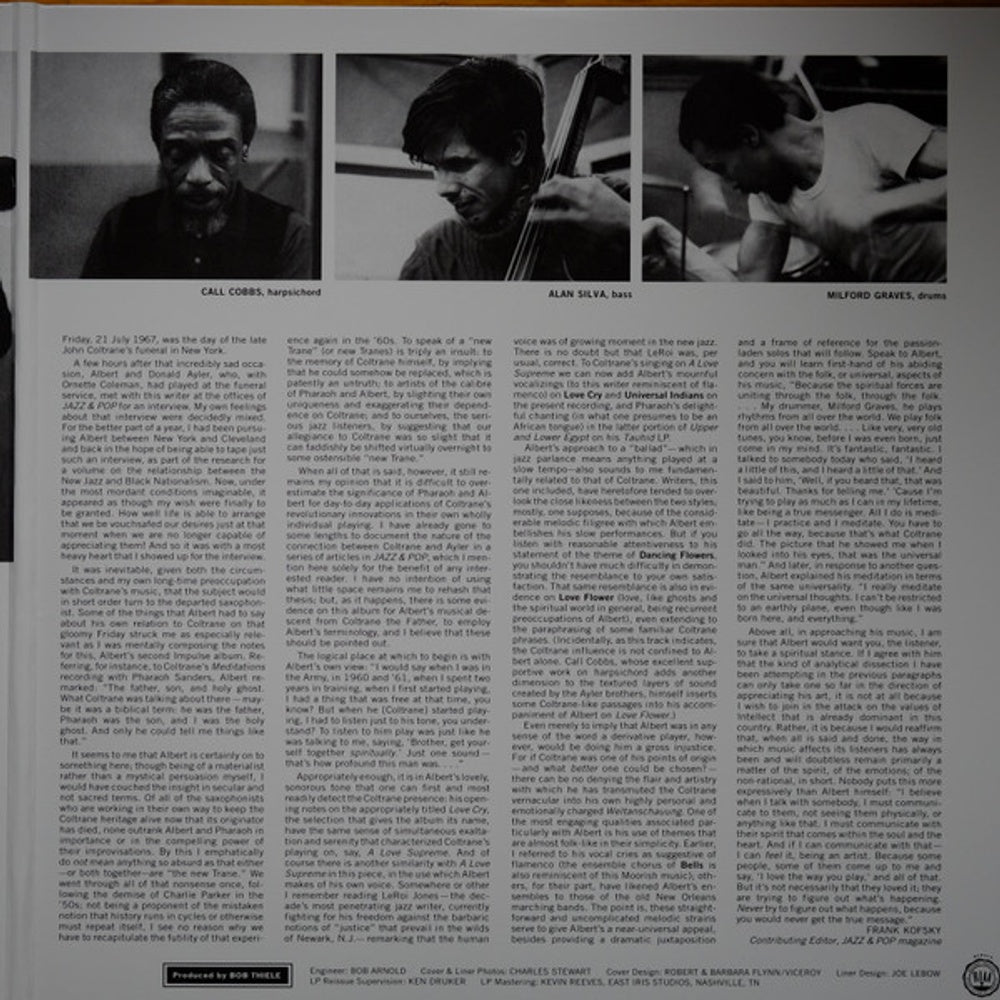 Albert Ayler – Love Cry (LP Vinyl) Vinyl Record