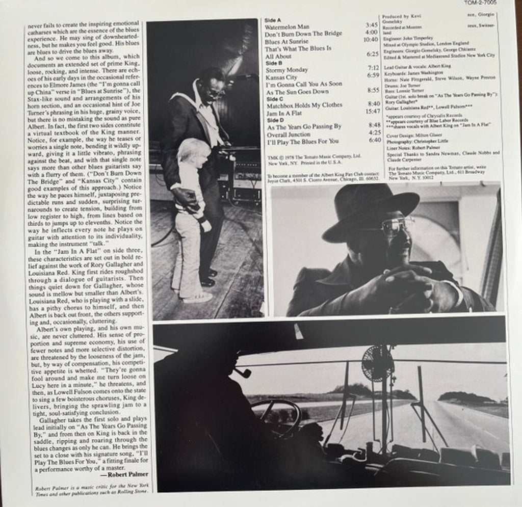 Albert King – Albert Live (2-LP Vinyl) Vinyl Record