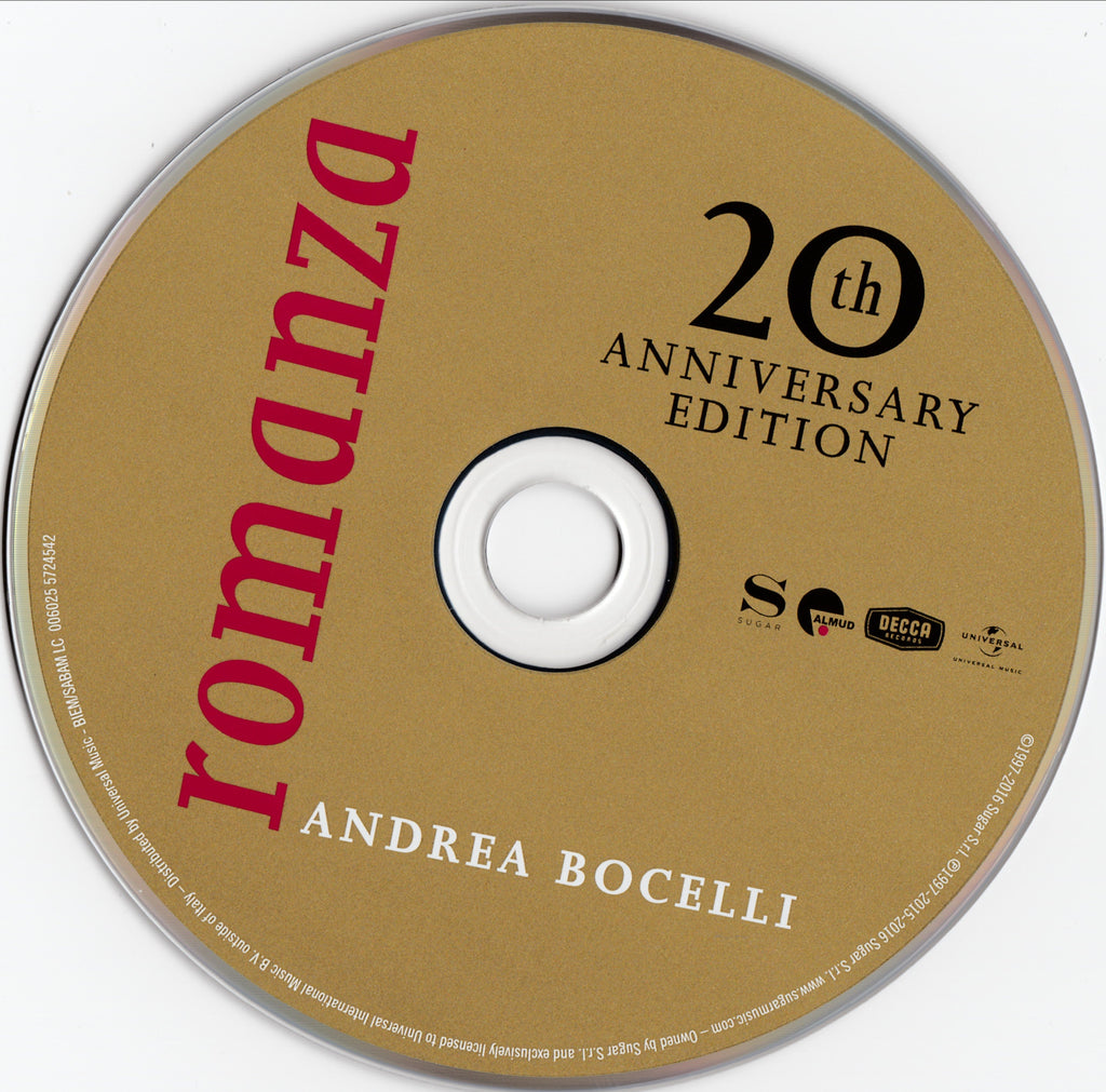 Andrea Bocelli – Romanza: 20th Anniversary Edition Music CD