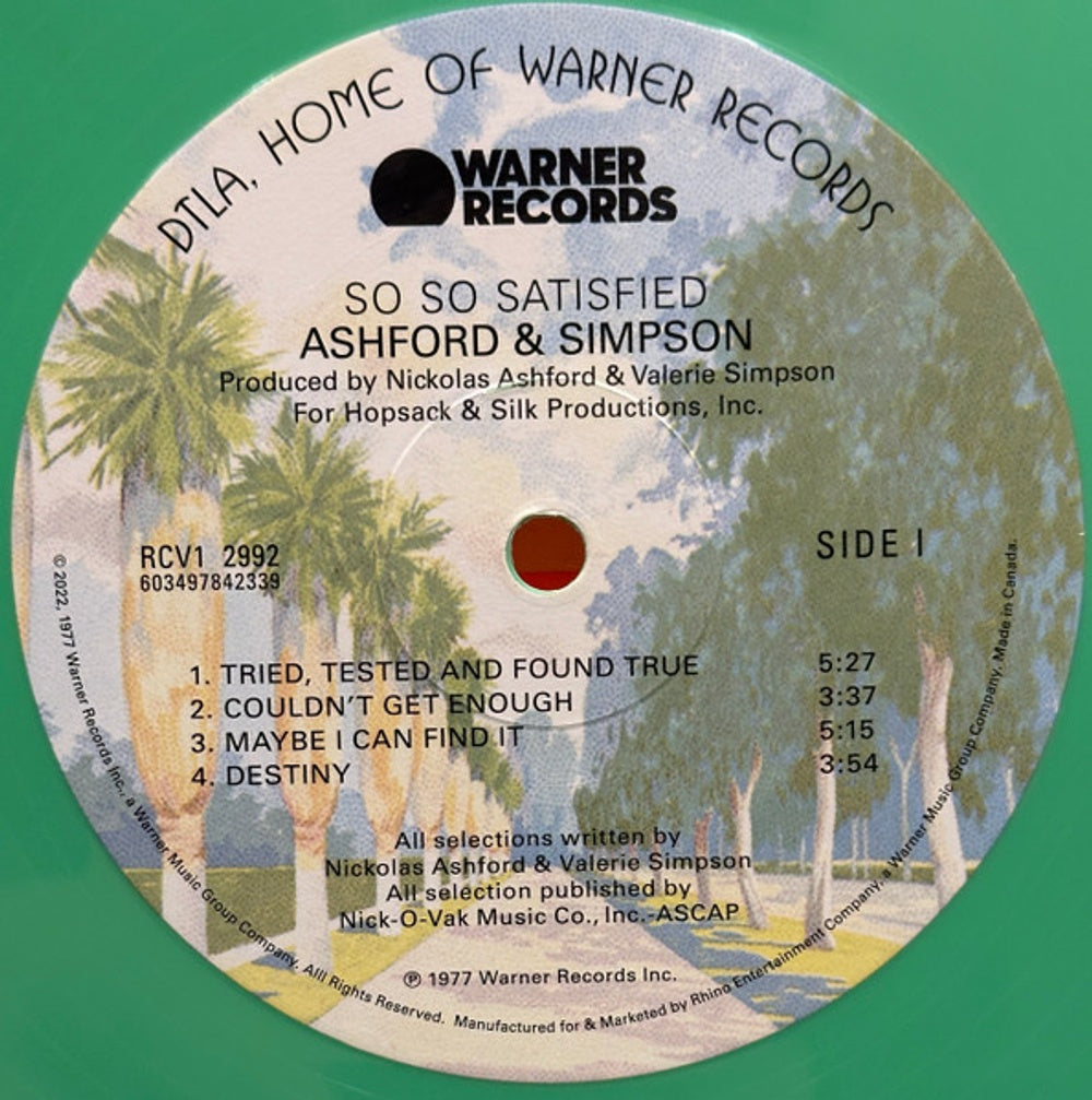 Ashford & Simpson – So So Satisfied (LP Vinyl) Vinyl Record