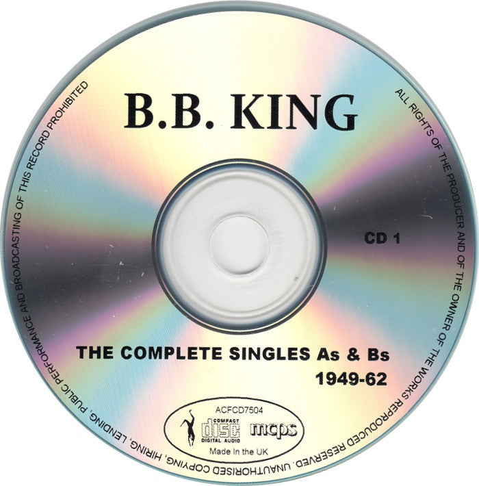 B.B. King – Complete Singles As & Bs 1949-62 (5-CD) Music CD