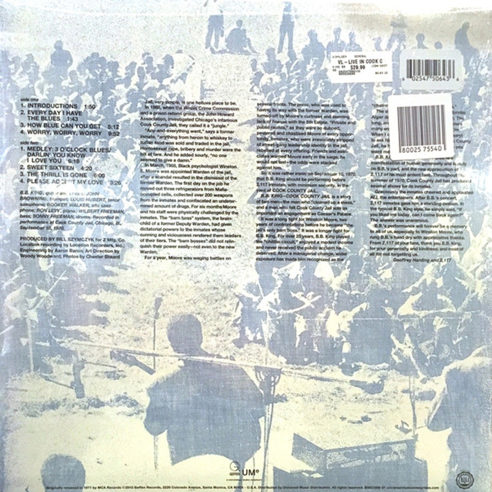 B.B. King – Live In Cook County Jail (LP Vinyl) Vinyl Record