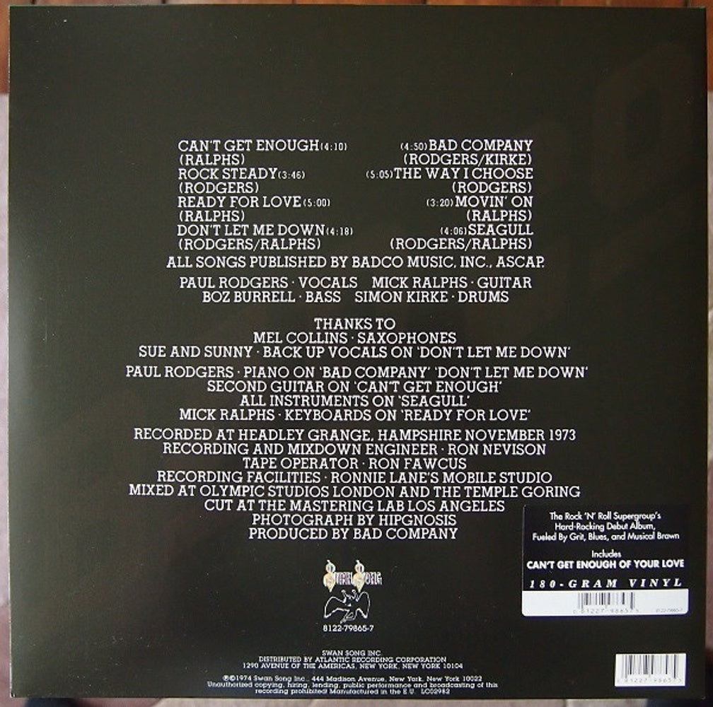 Bad Company – Bad Company (LP Vinyl) Vinyl Record