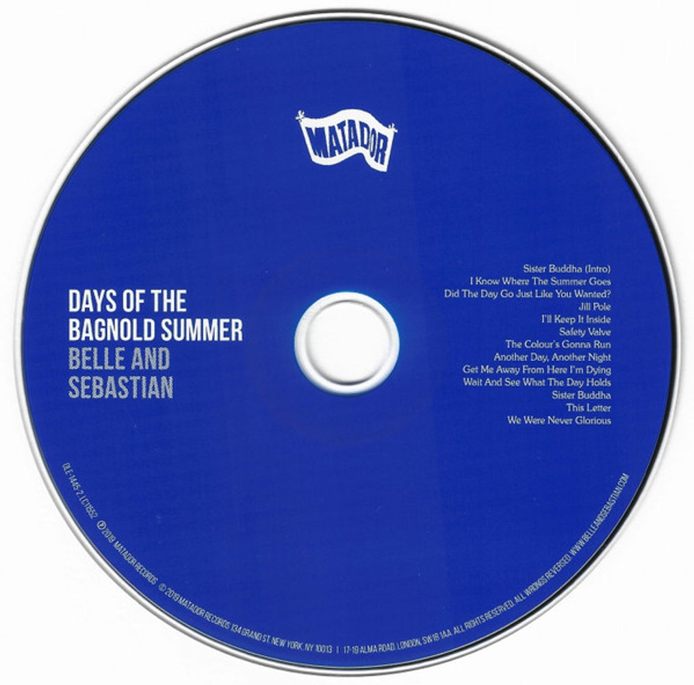 Belle And Sebastian – Days Of The Bagnold Summer Music CD
