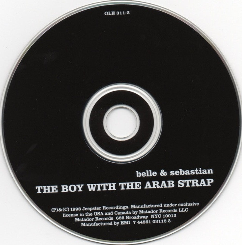 Belle And Sebastian – The Boy With The Arab Strap Music CD