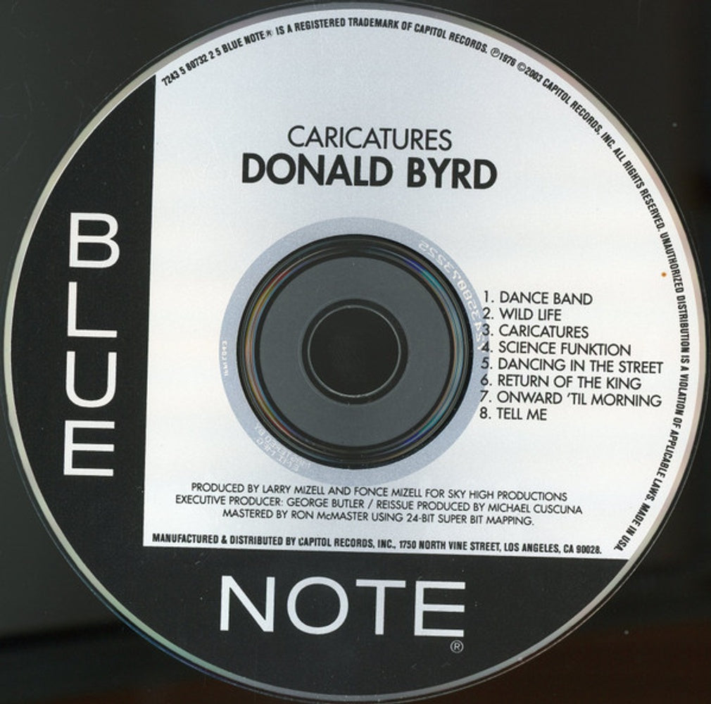 Donald Byrd – Caricatures Music CD