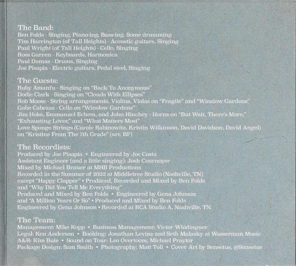 Ben Folds – What Matters Most Music CD