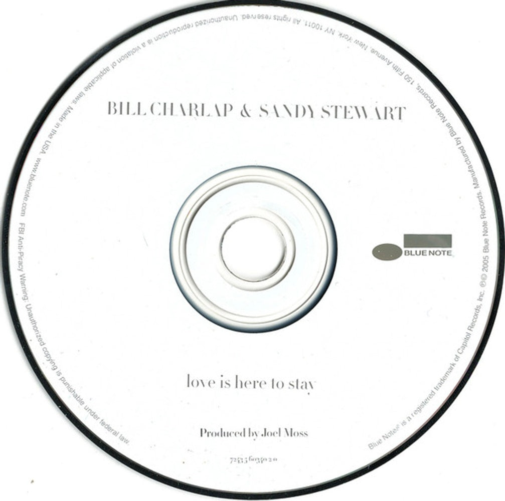 Bill Charlap & Sandy Stewart – Love Is Here to Stay Music CD