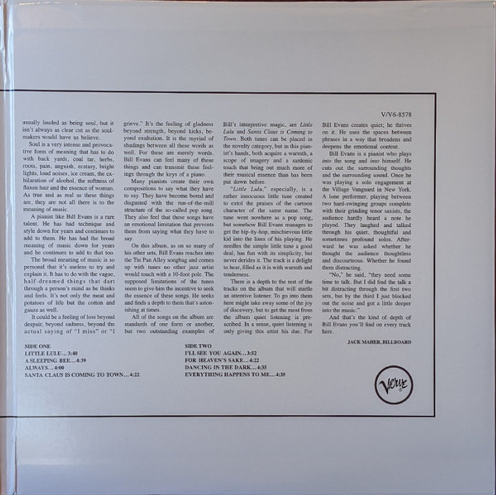 Bill Evans – Bill Evans: Trio 64 (LP Vinyl) Vinyl Record