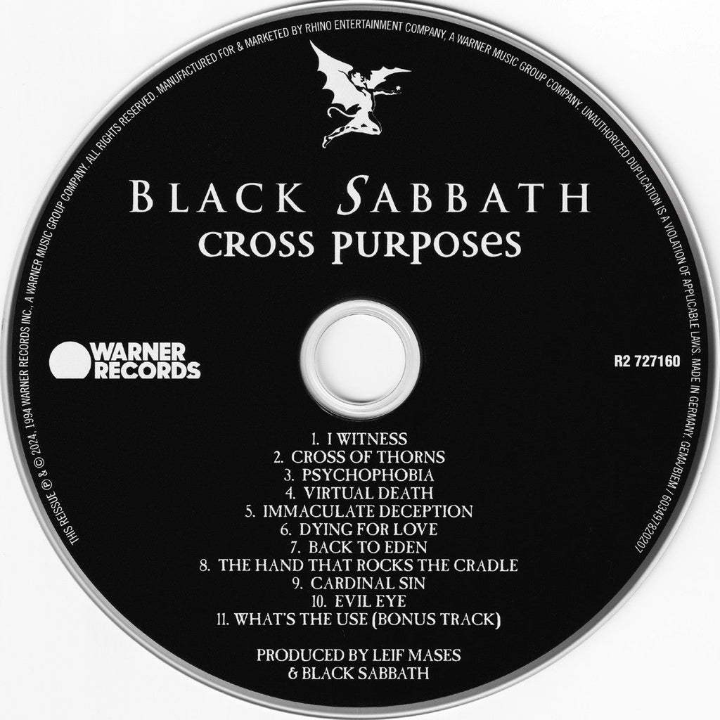 Black Sabbath – Cross Purposes Music CD