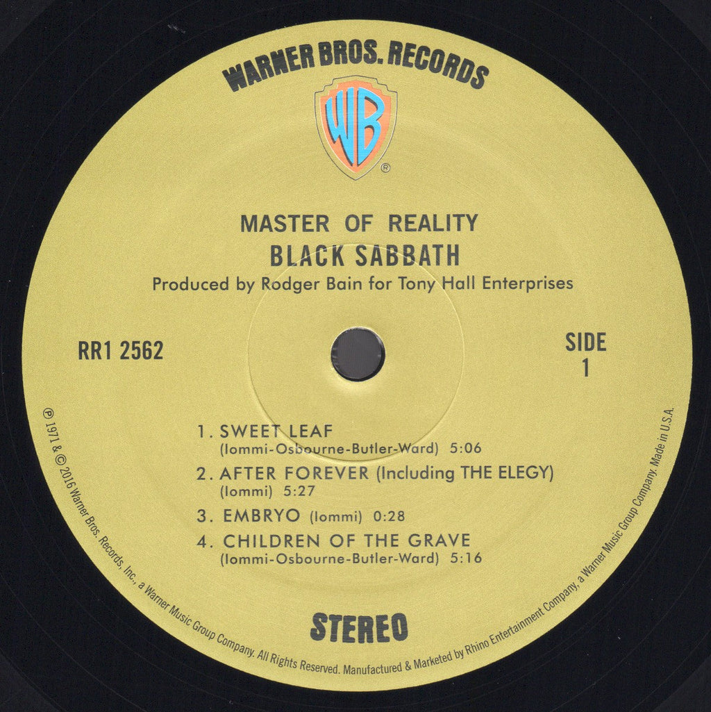 Black Sabbath – Master Of Reality (LP Vinyl) Vinyl Record