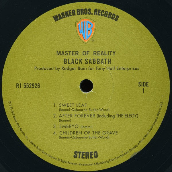 Black Sabbath – Master Of Reality: Deluxe Edition (2-LP Vinyl) Vinyl Record