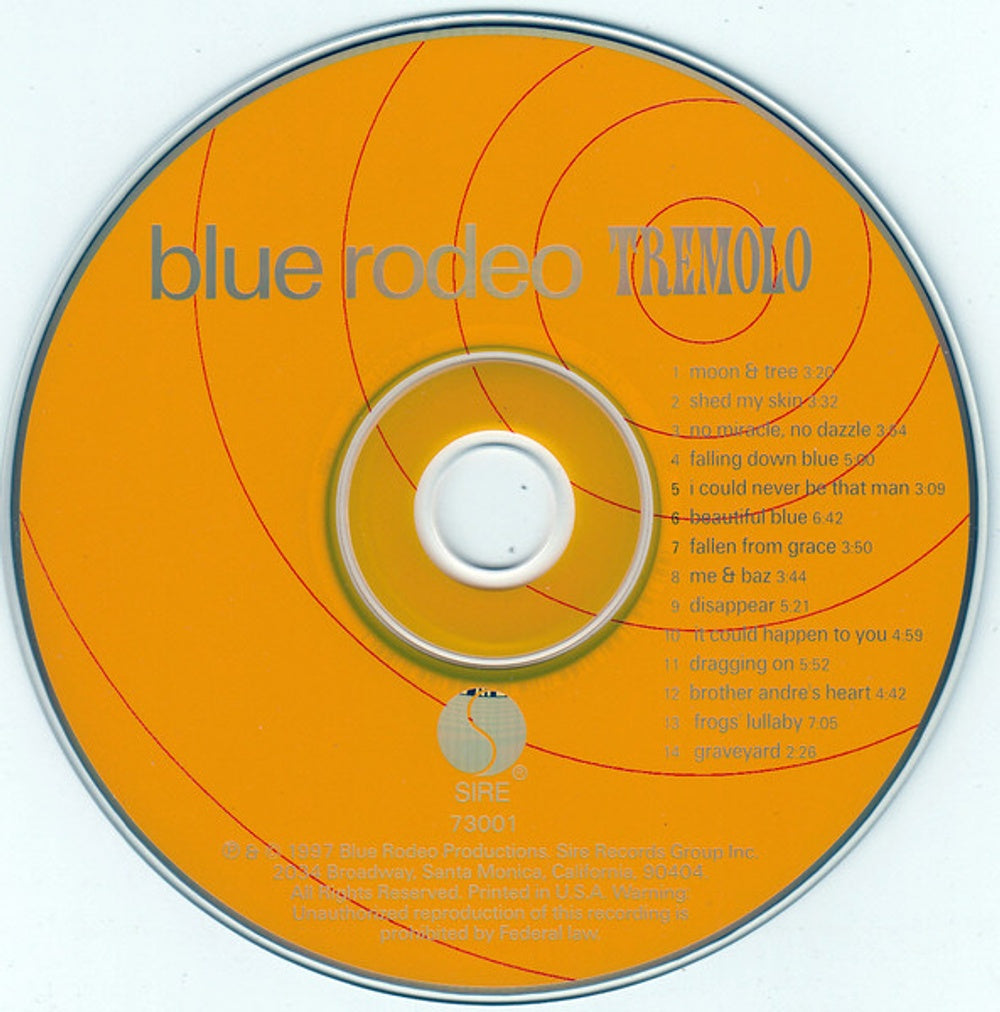 Blue Rodeo – Tremolo Music CD