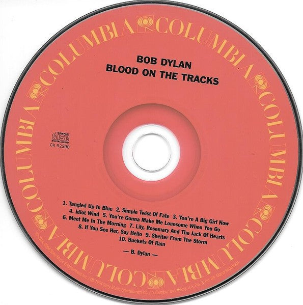 Bob Dylan – Blood on the Tracks Music CD