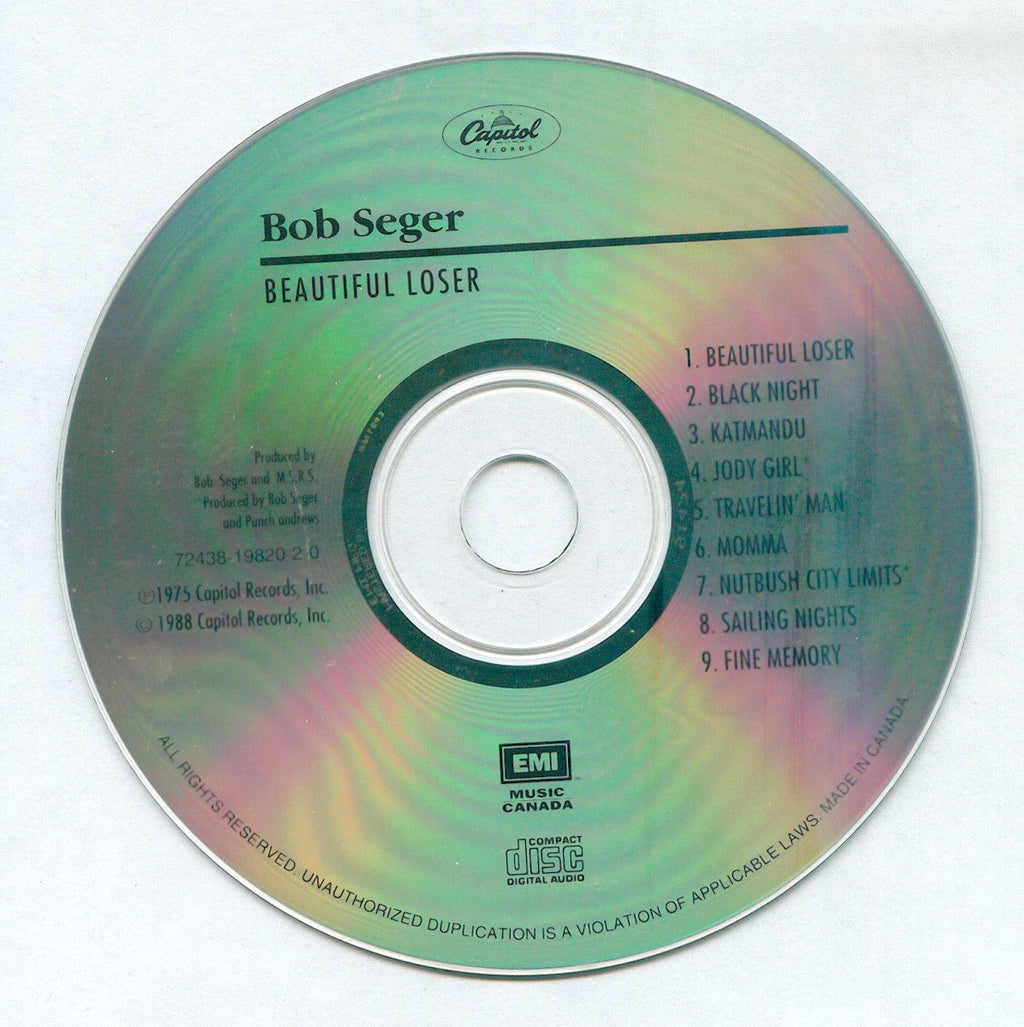 Bob Seger – Beautiful Loser Music CD