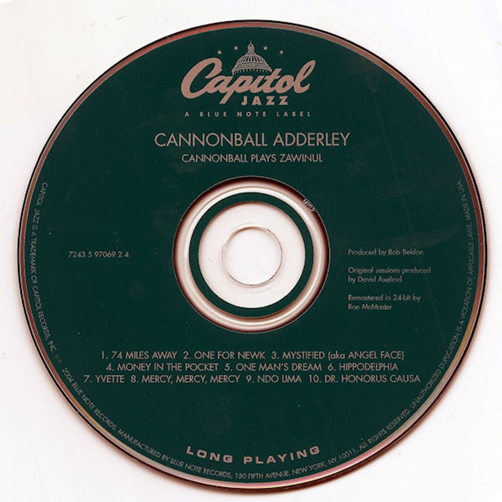 Cannonball Adderley – Cannonball Plays Zawinul Music CD