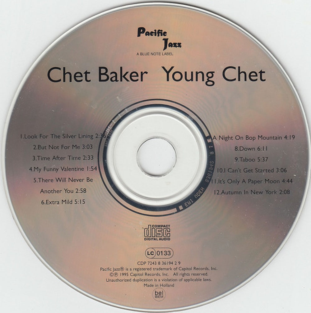 Chet Baker – Young Chet Music CD