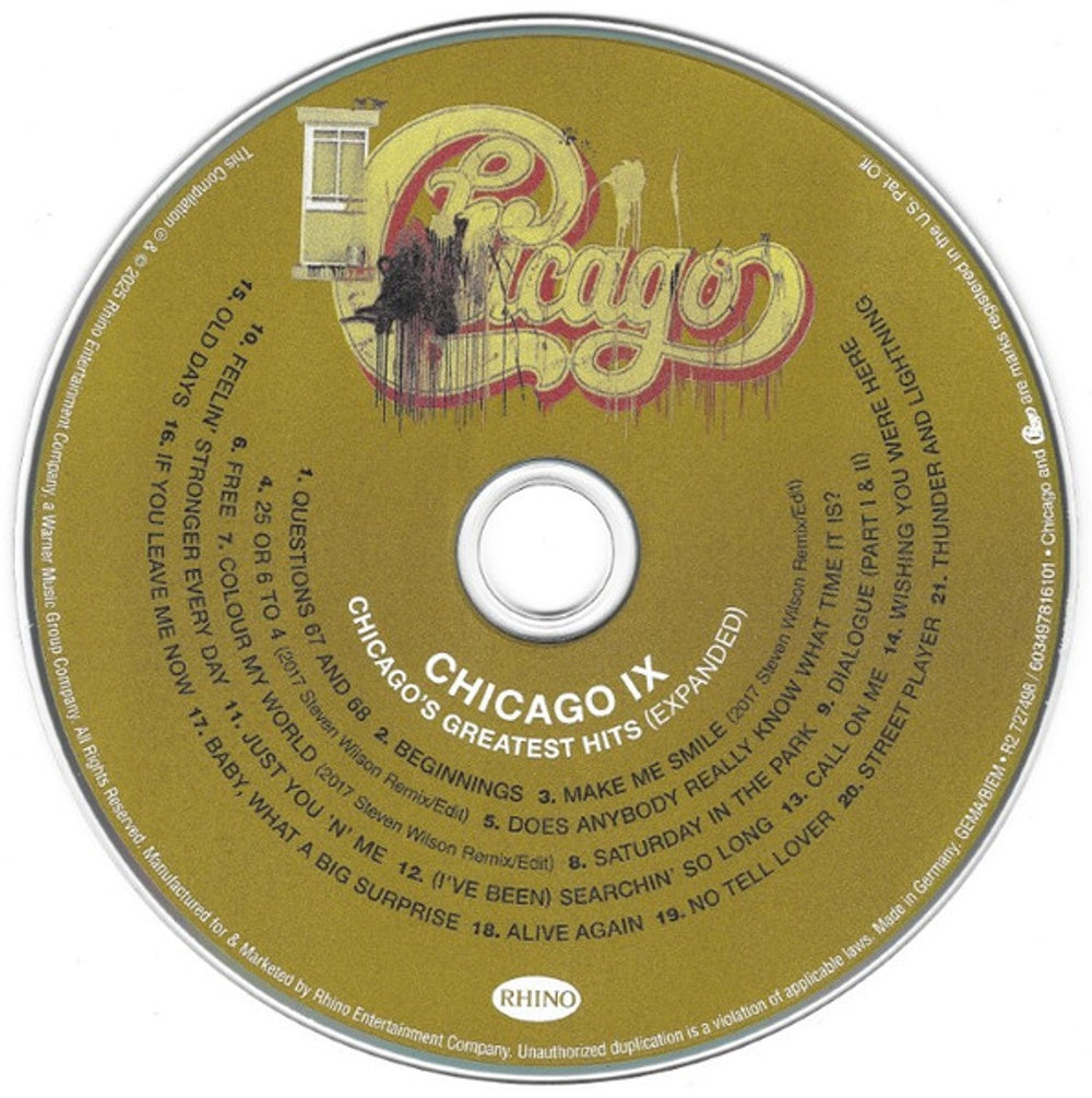 Chicago – Chicago IX: Greatest Hits Expanded Music CD