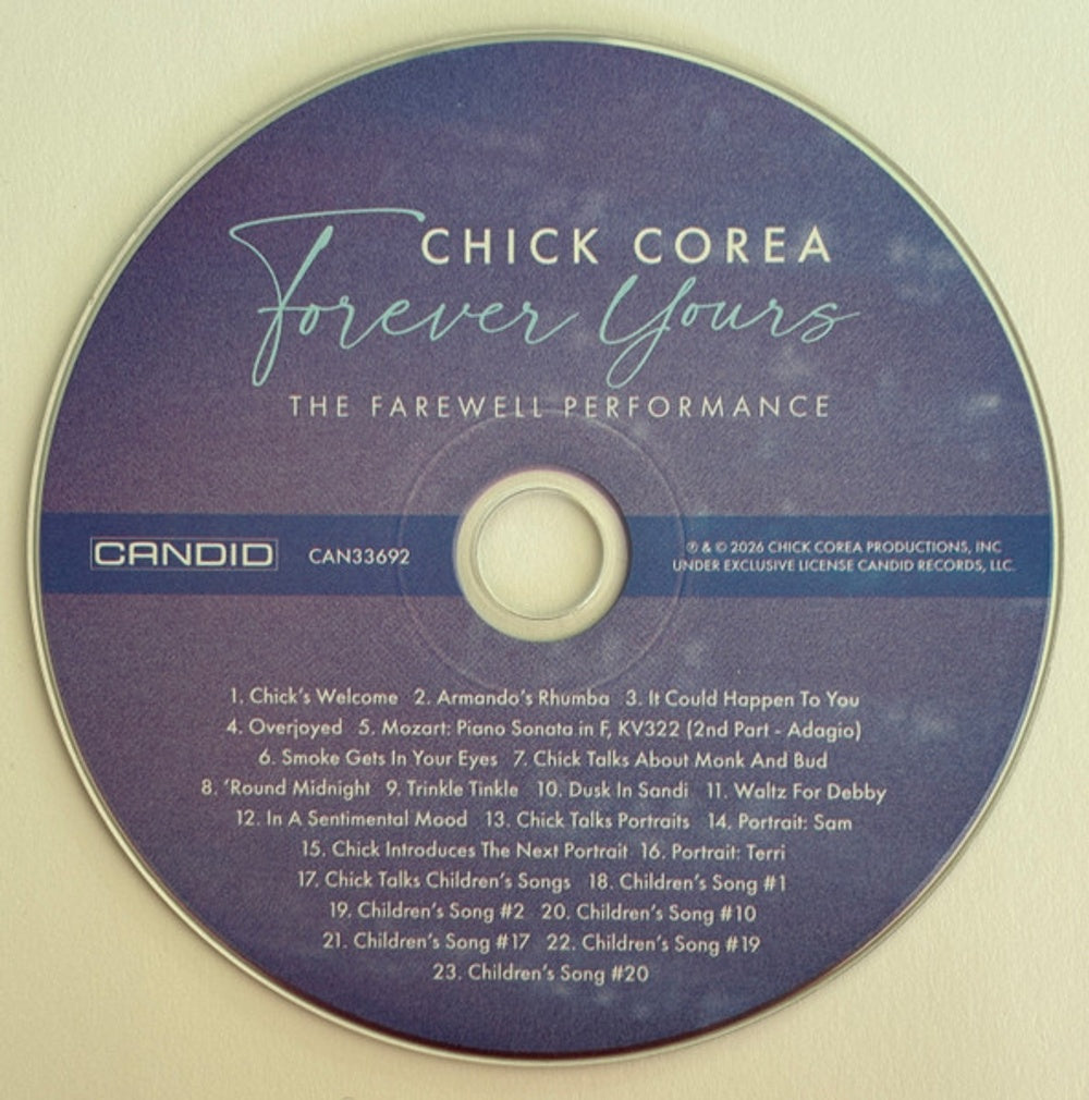 Chick Corea – Forever Yours: The Farewell Concert Music CD