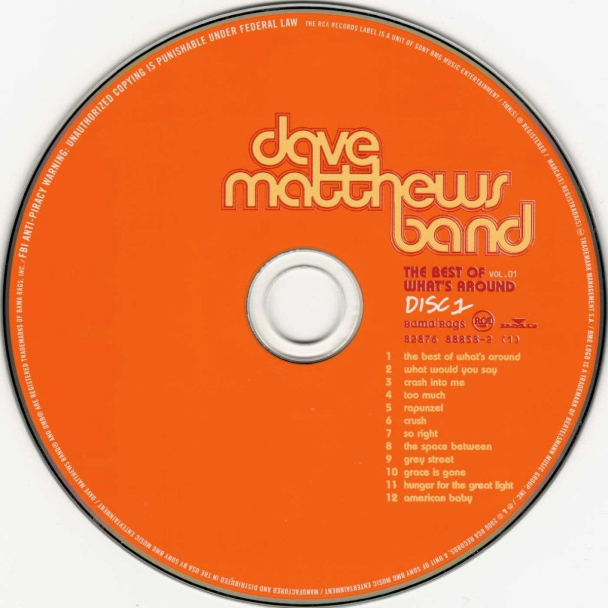 Dave Matthews Band – The Best Of What's Around, Vol. 1 (2-CD)