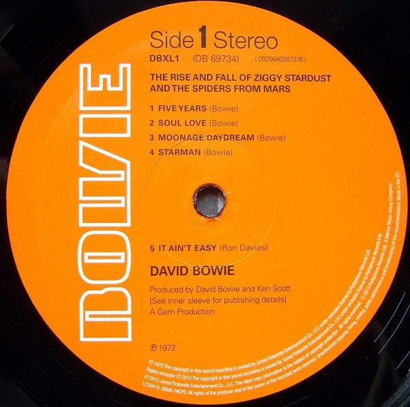 David Bowie – The Rise and Fall Of Ziggy Stardust And The Spiders From Mars (LP Vinyl) Vinyl Record