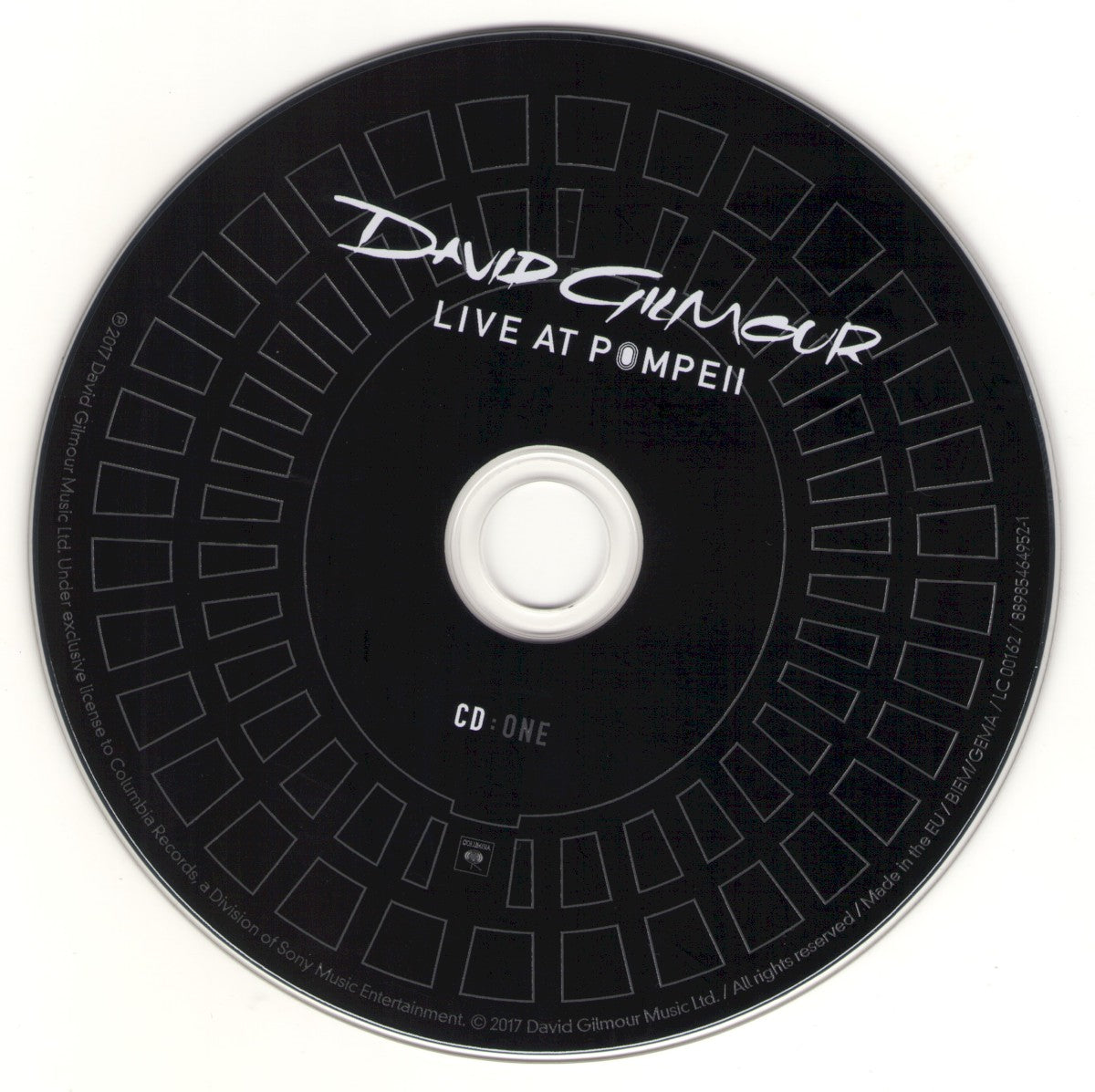 David Gilmour – Live At Pompeii (2-CD) Music CD