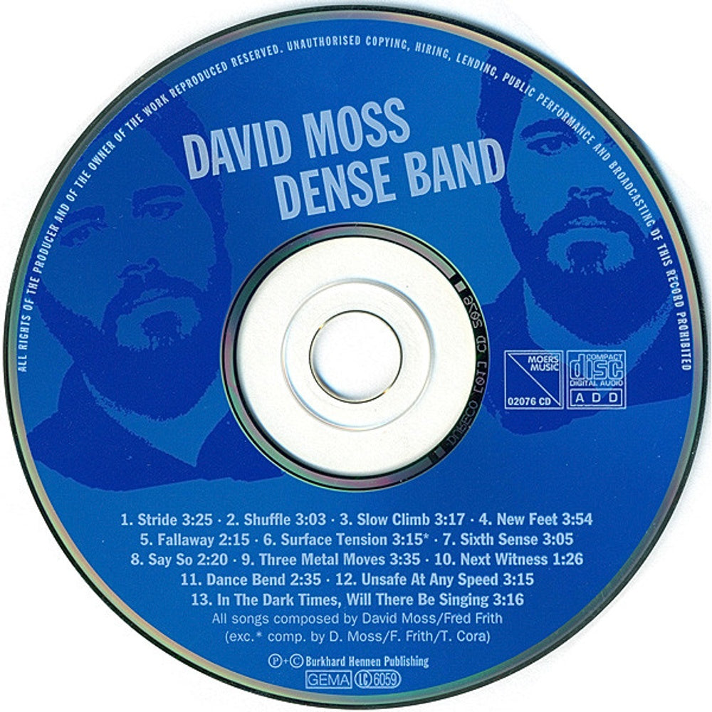 David Moss – Dense Band Music CD