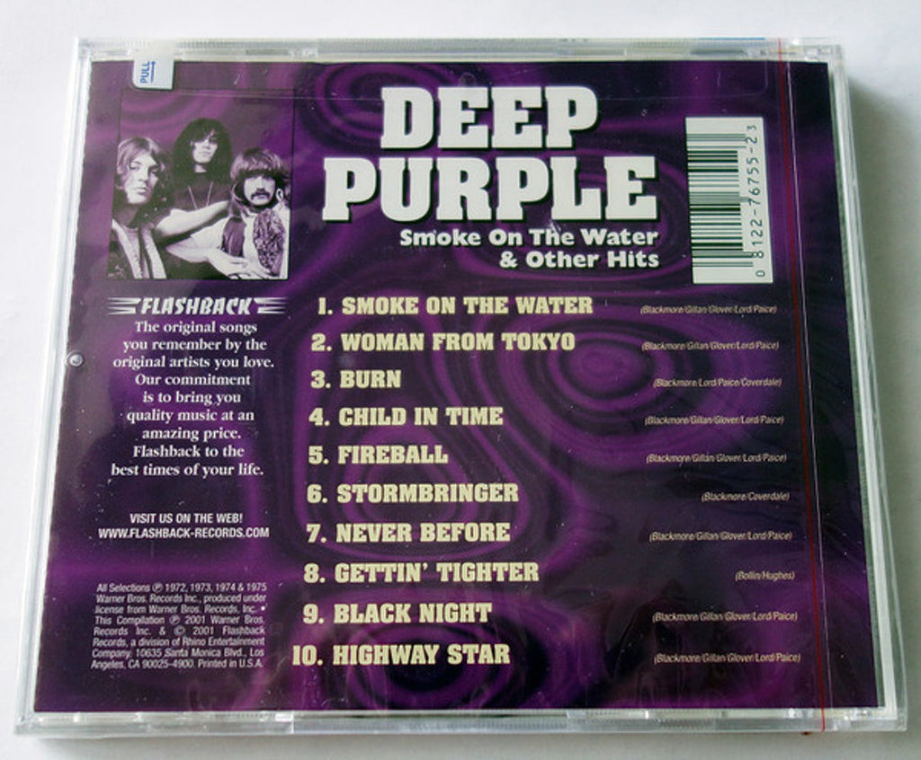 Deep Purple – Smoke On The Water and Other Hits Music CD