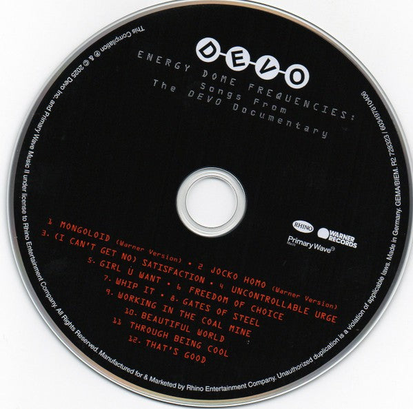 Devo – Energy Dome Frequencies Music CD