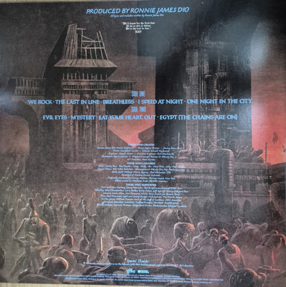 Dio – Last In Line (LP Vinyl) Vinyl Record
