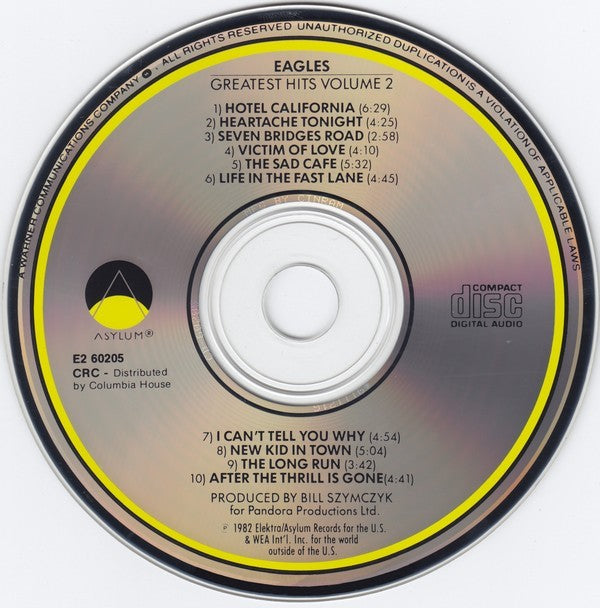 Eagles – Greatest Hits 2 Music CD