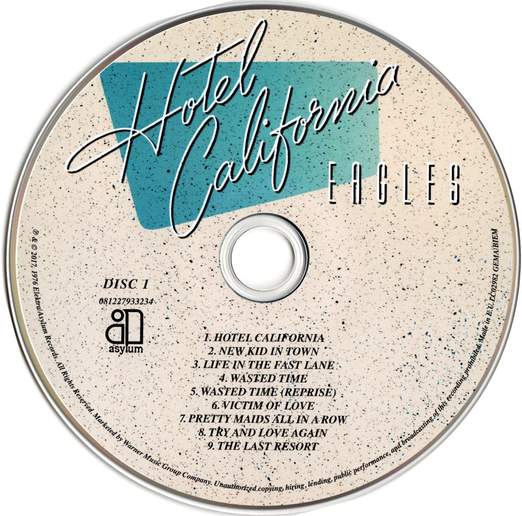Eagles – Hotel California: 40th Anniversary Edition (2-disc) Music CD