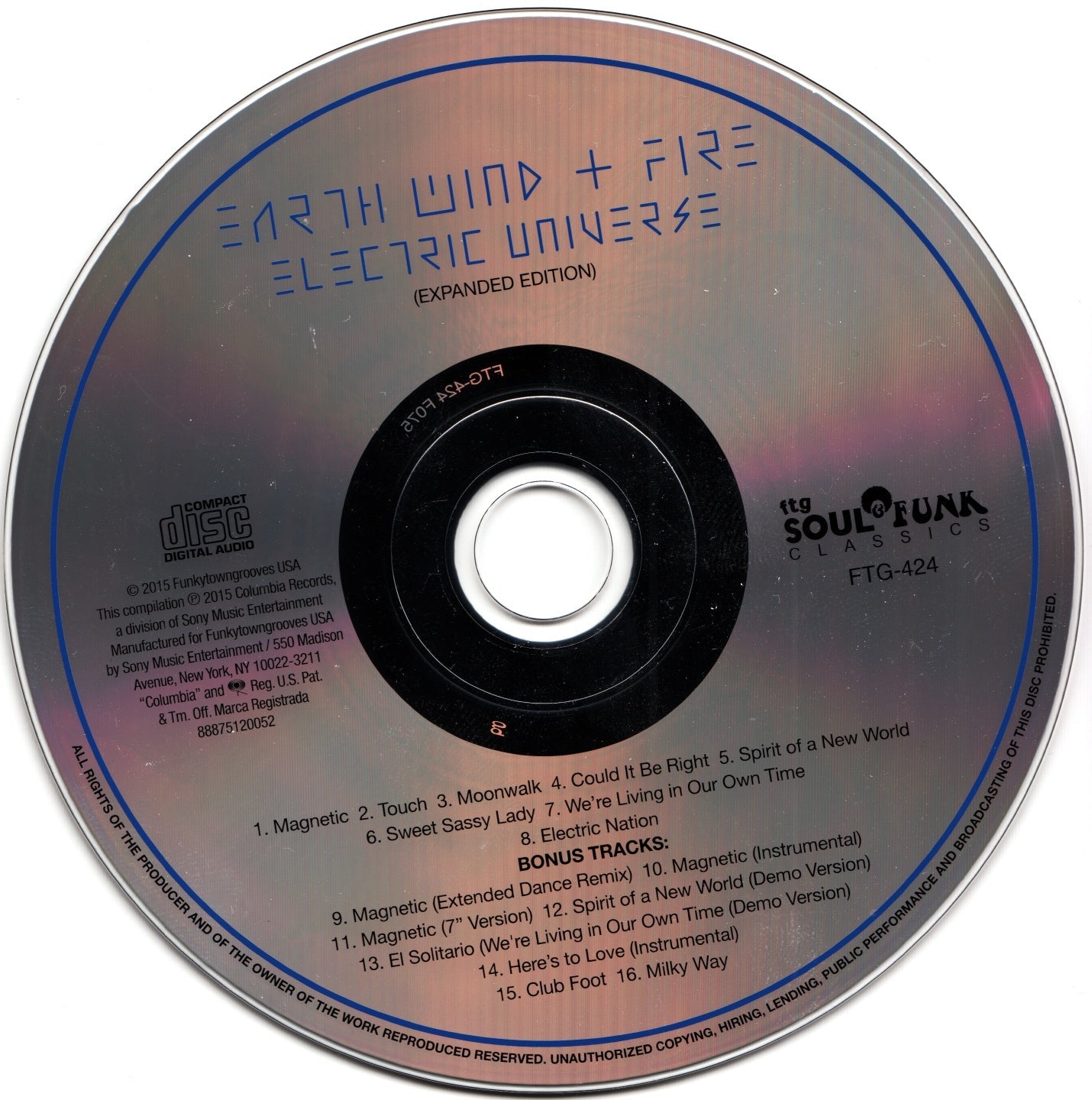 Earth, Wind & Fire – Electric Universe Music CD