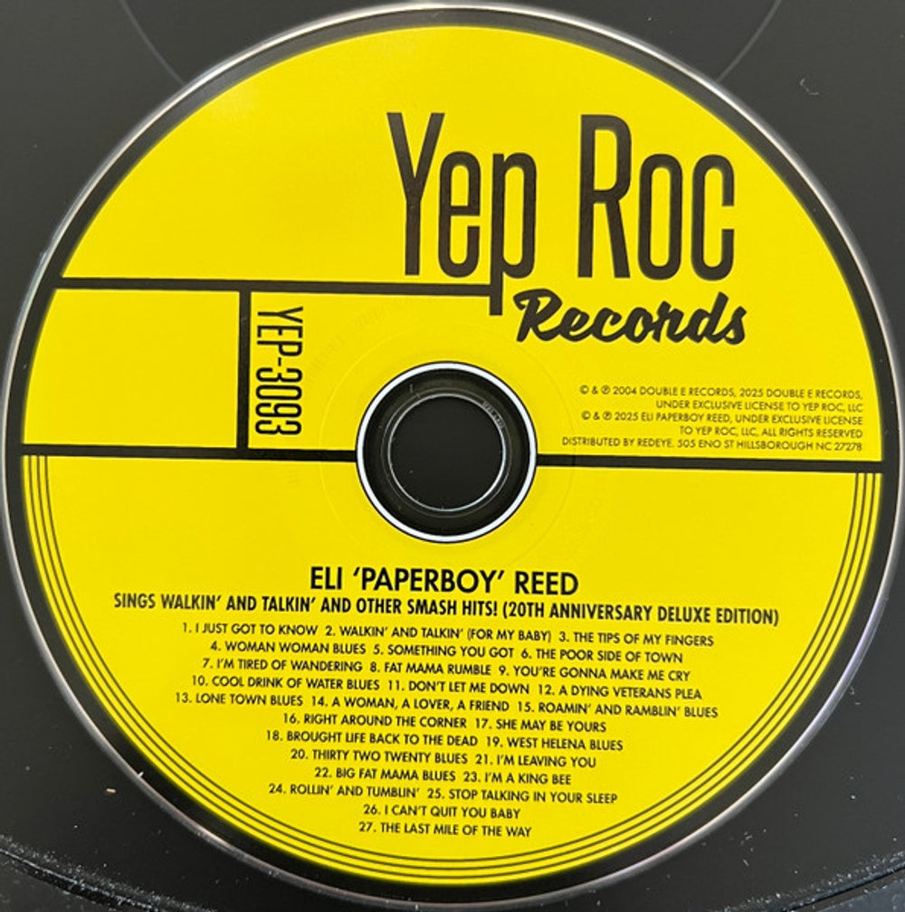 Eli "Paperboy" Reed – Sings Walkin' And Talkin' And Other Smash Hits Music CD