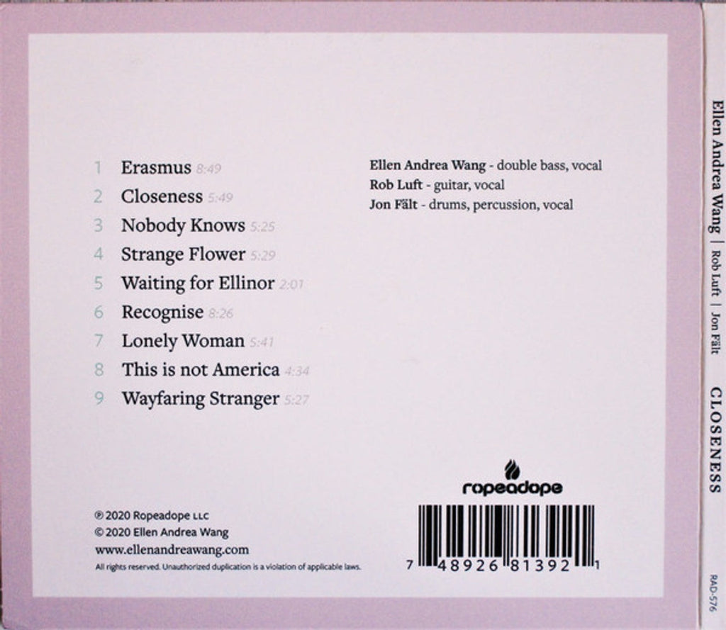 Ellen Wang Andrea – Closeness Music CD