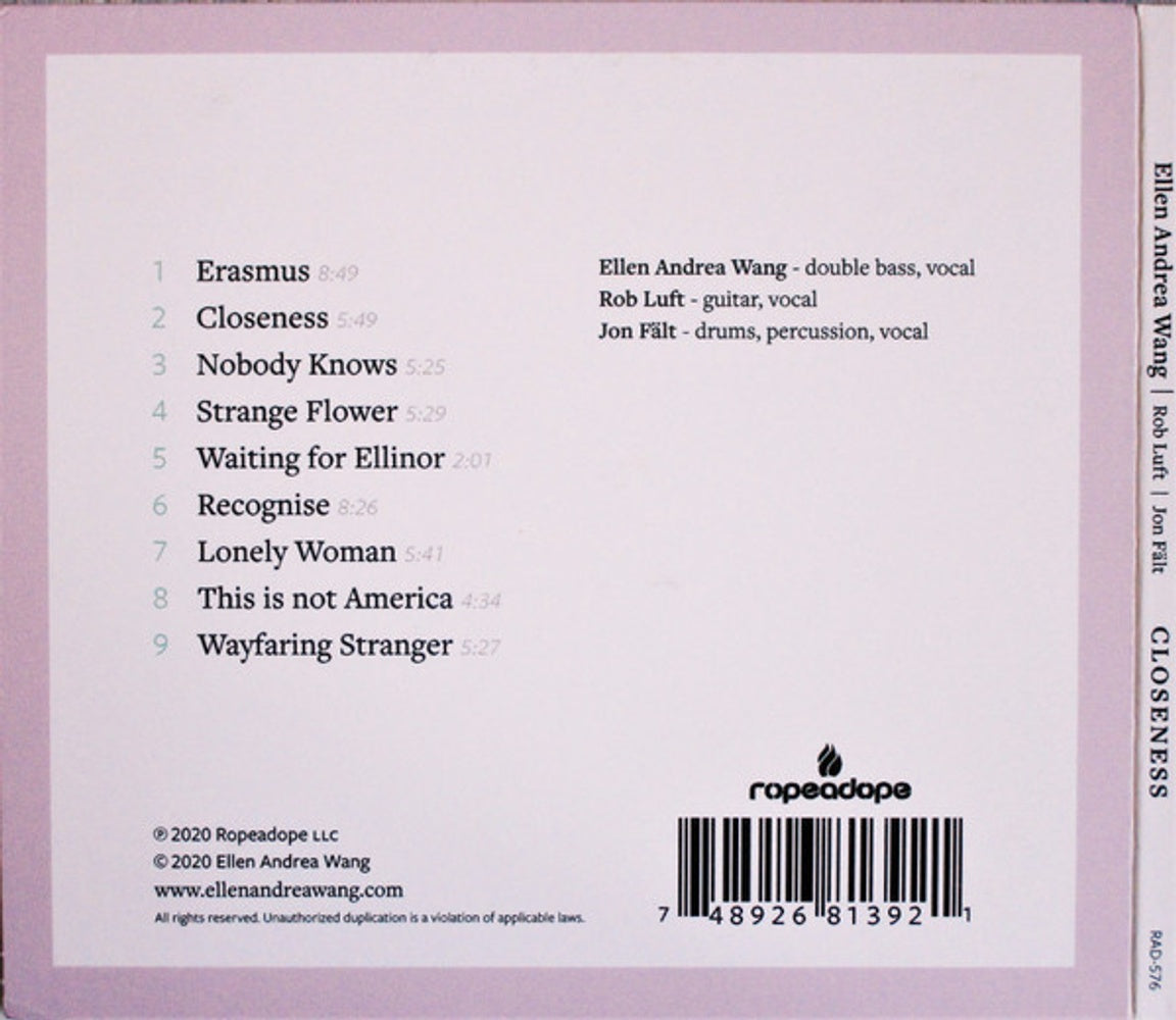 Ellen Wang Andrea – Closeness Music CD