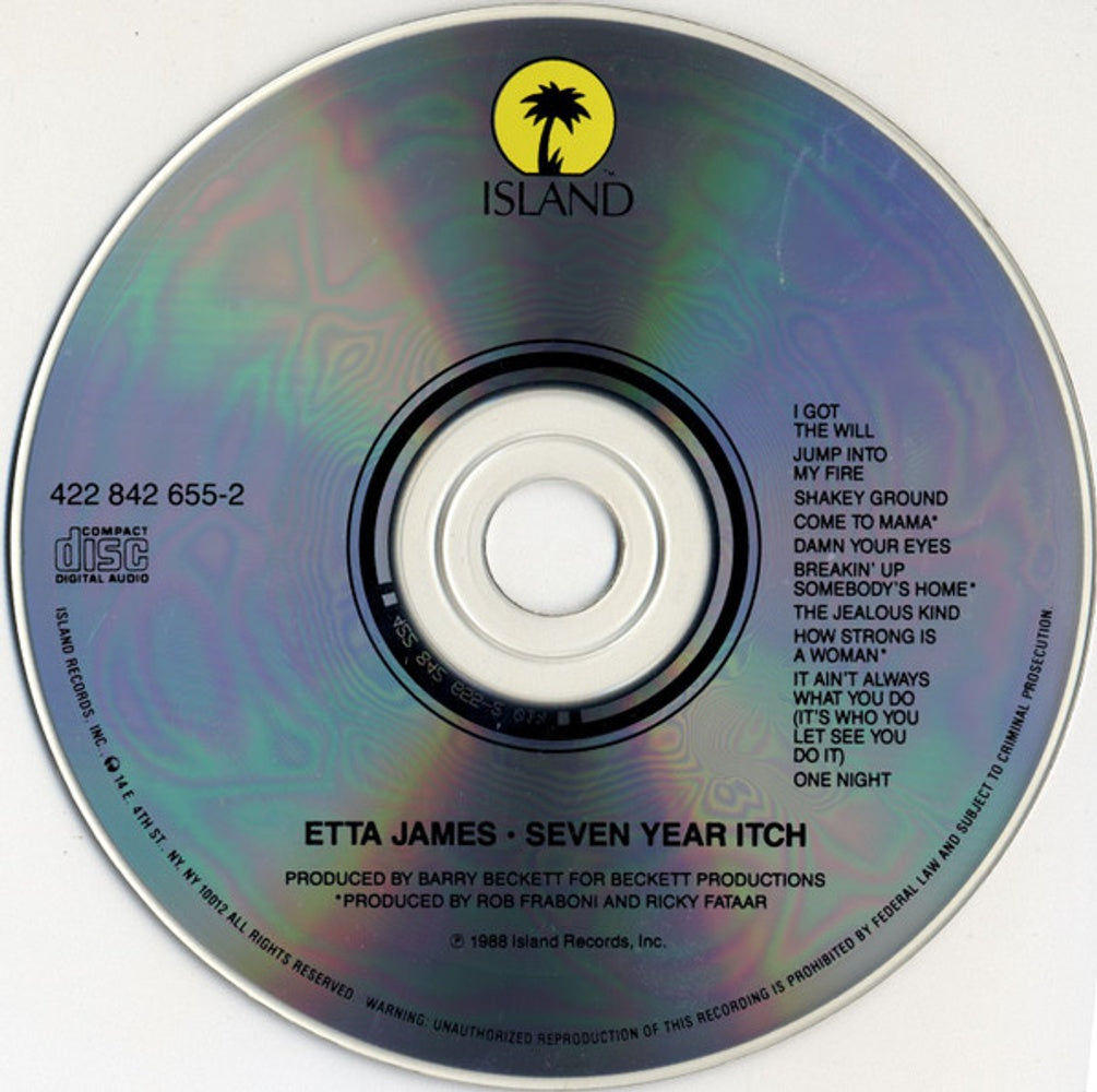 Etta James – Seven Year Itch Music CD